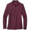 Ladies Long Sleeve Silk Touch Polo Women's Joe's USA X-Small Burgundy
