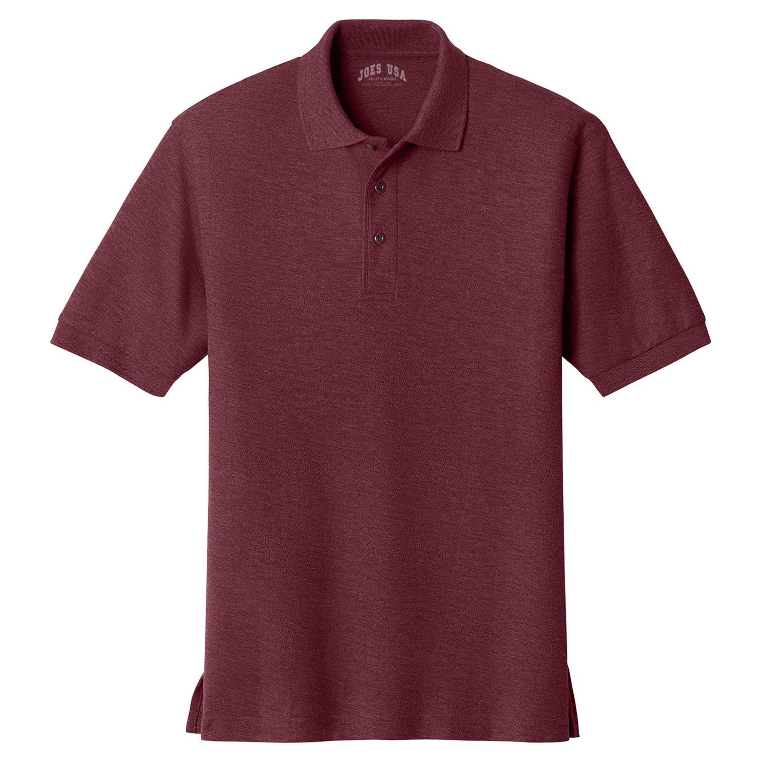 Joe's USA Men's Silk Touch™ Polo Polos/Knits Joe's USA Burgundy X-Small