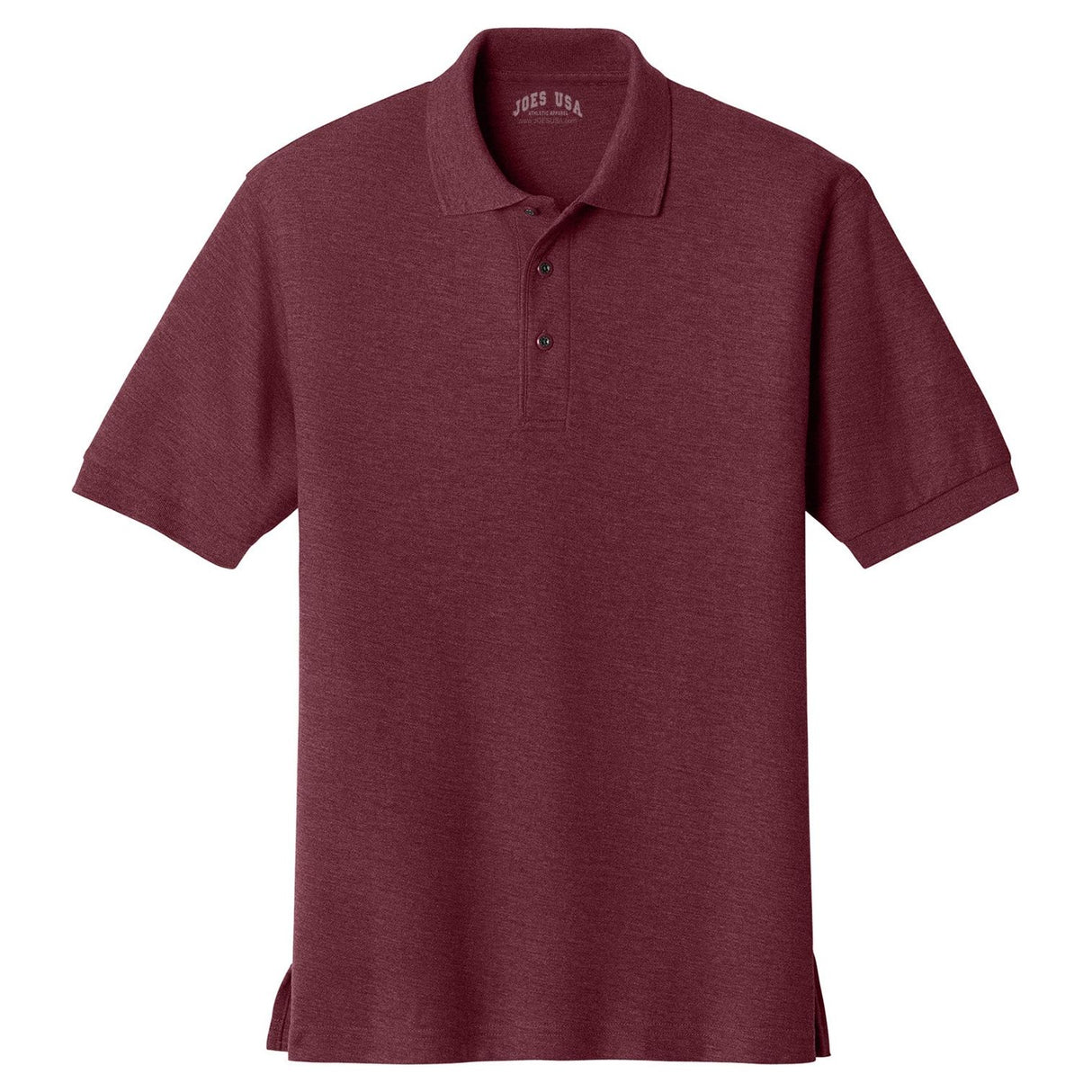 Mens Classic Silk Touch Polo Shirts in 36 Colors and Sizes: XS-6XL-Burgundy Polos/Knits Joe's USA Burgundy X-Small