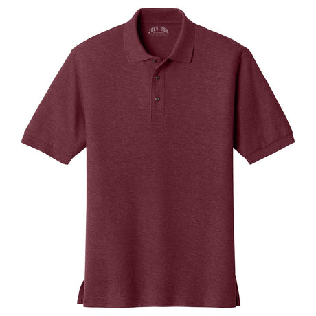 Mens Classic Silk Touch Polo Shirts in 36 Colors and Sizes: XS-6XL-Burgundy Polos/Knits Joe's USA Burgundy X-Small