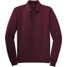 Joe's USA Mens Long Sleeve Silk Touch Polo Joe's USA X-Small Burgundy