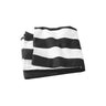 Cabana Stripe Beach Towel Black Classic Towels