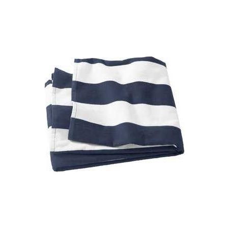 Cabana Stripe Beach Towel Black Classic Towels