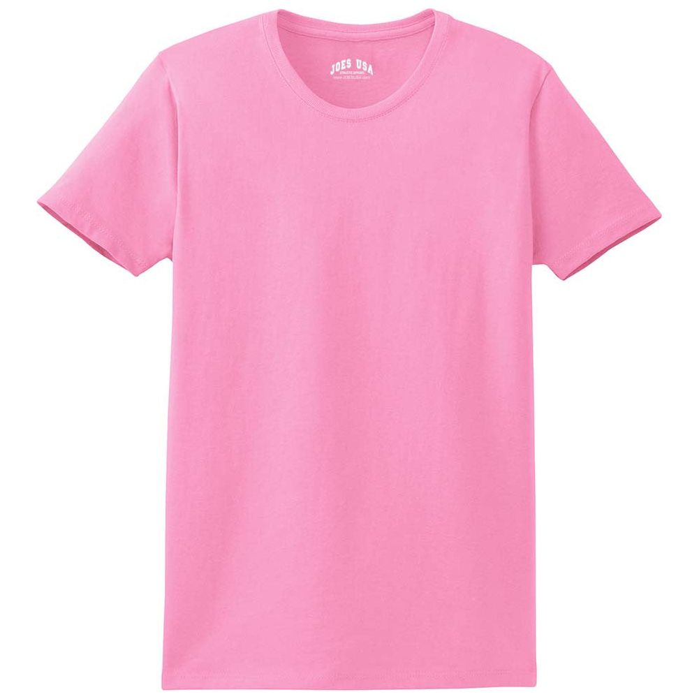 Joe's USA Womens Heavyweight 6.1-ounce, 100% Soft Spun Cotton T-Shirts in 37 Colors XS-4XL Joe's USA Womens Apparel