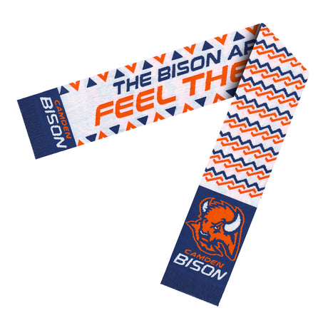 Cap America 60 Inch Elite Knit Scarf with Elite Fringe EK60 Composite Camden Bison Standard