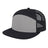 Cap America 7 Panel Trucker Cap i3057 Black/Gray/Black Standard Caps