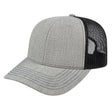 Cap America Blended Wool Acrylic Trucker Cap i3035 Heather/Black Standard