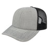 Cap America Blended Wool Acrylic Trucker Cap i3035 Heather/Black Standard