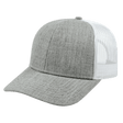 Cap America Blended Wool Acrylic Trucker Cap i3035 Heather/White Standard
