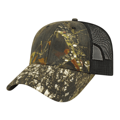 Cap America Camo Trucker Cap i2005 Mossy Oak® Break - Up®/Black Standard Caps