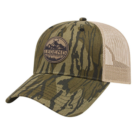 Cap America Camo Trucker Cap i2005 Mossy Oak® Original Bottomland®/Khaki Standard Caps