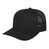 Cap America Classic 5 Panel Trucker i3039 Black Standard