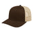 Cap America Classic 6 Panel Trucker Cap i3038 Brown/Khaki Standard Caps
