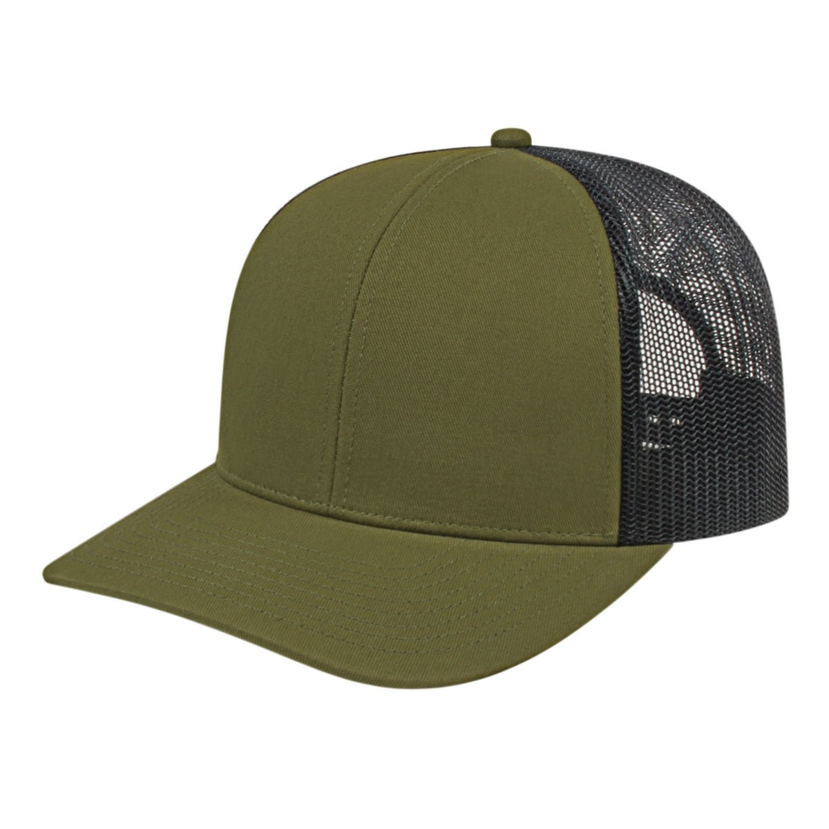 Cap America Classic 6 Panel Trucker Cap i3038 Loden/Black Standard Caps