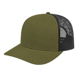 Cap America Classic 6 Panel Trucker Cap i3038 Loden/Black Standard Caps