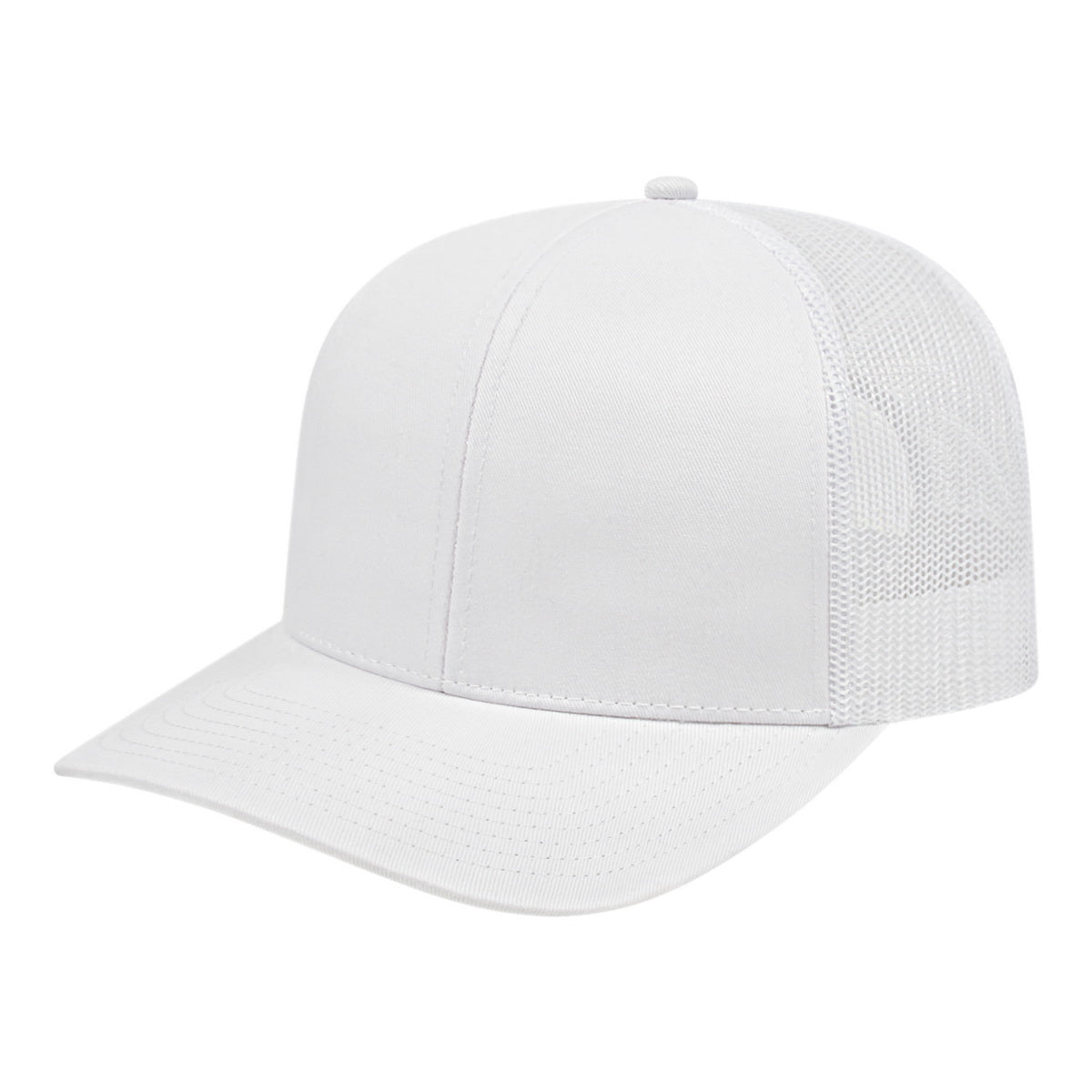 Cap America Classic 6 Panel Trucker Cap i3038 White Standard Caps