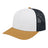 Cap America Classic 6 Panel Trucker Cap i3038 White/Amber/Navy Standard Caps