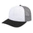 Cap America Classic 6 Panel Trucker Cap i3038 White/Black/Gray Standard Caps