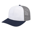 Cap America Classic 6 Panel Trucker Cap i3038 White/Navy/Gray Standard Caps