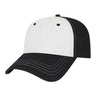 Cap America Classic Dad Cap i1002 White/Black Standard