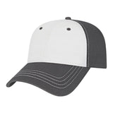 Cap America Classic Dad Cap i1002 White/Dark Gray Standard