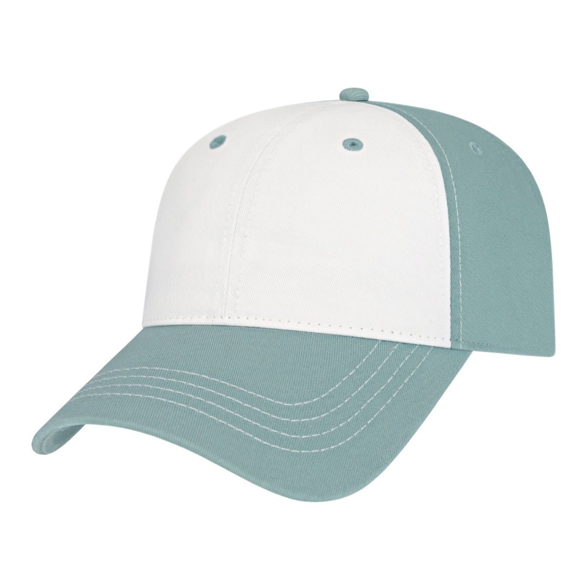 Cap America Classic Dad Cap i1002 White/Smoke Blue Standard