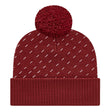Cap America Diagonal Dash Knit Cap with Ribbed Cuff iK23 Red Standard