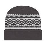 Cap America Diamond Pattern Knit Cap with Cuff RKD12 Maroon Standard
