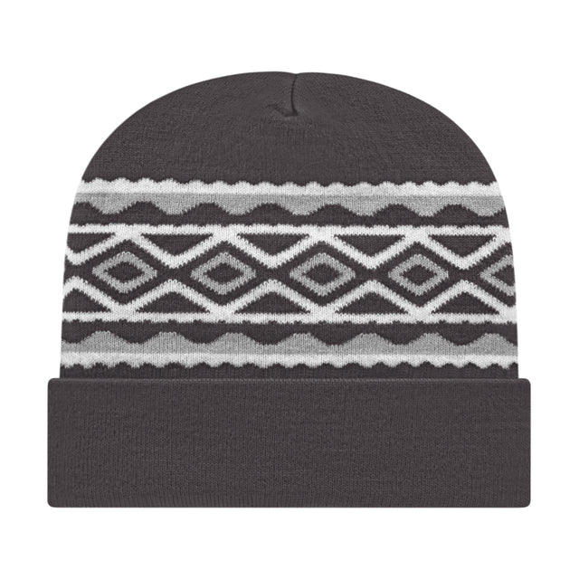 Cap America Diamond Pattern Knit Cap with Cuff RKD12 Maroon Standard