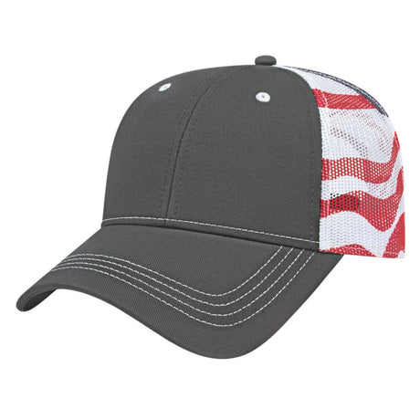 Cap America Flag Trucker Cap i2011 Charcoal/White Standard
