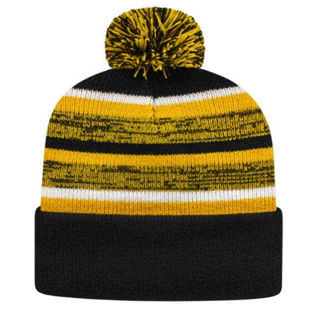 Cap America Fleece Lined Knit Cap with Cuff iK65 Royal/Dark Heather/White Standard