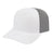 Cap America Flexfit 110® Jacquard Trucker Mesh Back Cap - Cap America i8516 White/Silver Standard Hats
