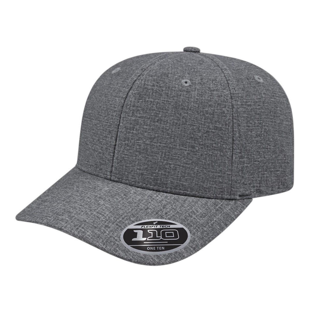 Cap America Flexfit 110® Mélange Full Fabric Cap i8510 Charcoal Standard