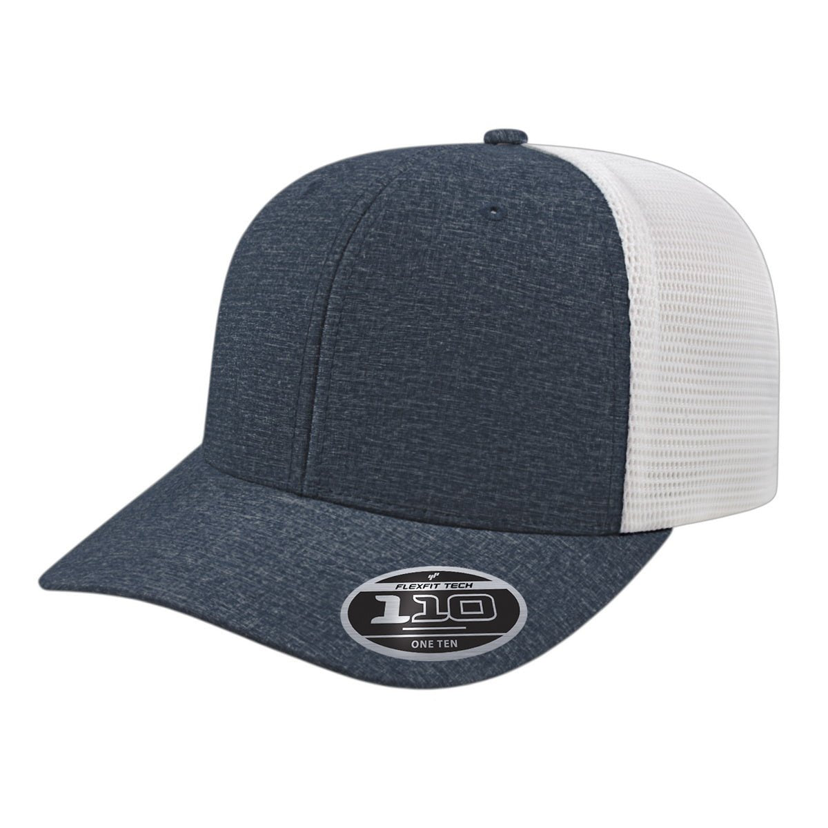 Cap America Flexfit 110® Mélange Trucker Cap i8509 Dark Navy/White Standard