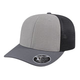 Cap America Flexfit 110® Mélange Trucker Cap i8509 i8509 - Silver/Charcoal/Black Standard