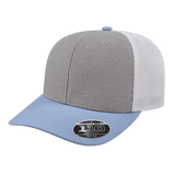 Cap America Flexfit 110® Mélange Trucker Cap i8509 Silver/Allure/White Standard