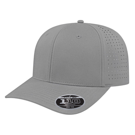 Cap America Flexfit 110® Perforated Performance Snapback Cap i8533 Silver Standard Caps