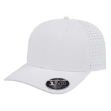 Cap America Flexfit 110® Perforated Performance Snapback Cap i8533 White Standard Caps