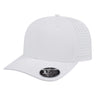 Cap America Flexfit 110® Perforated Performance Snapback Cap i8533 White Standard Caps