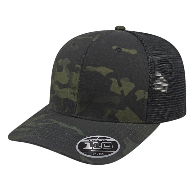 Cap America Flexfit 110® Premium MultiCam® Trucker Cap i8513 MultiCam® Black/Black Standard