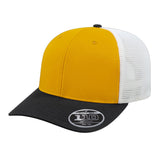 Cap America Flexfit 110® Premium Trucker Cap i8502 Athletic Gold/Black/White Standard Caps