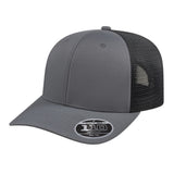 Cap America Flexfit 110® Premium Trucker Cap i8502 Graphite/Black Standard Caps