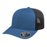 Cap America Flexfit 110® Premium Trucker Cap i8502 Indigo Blue/Black Standard Caps