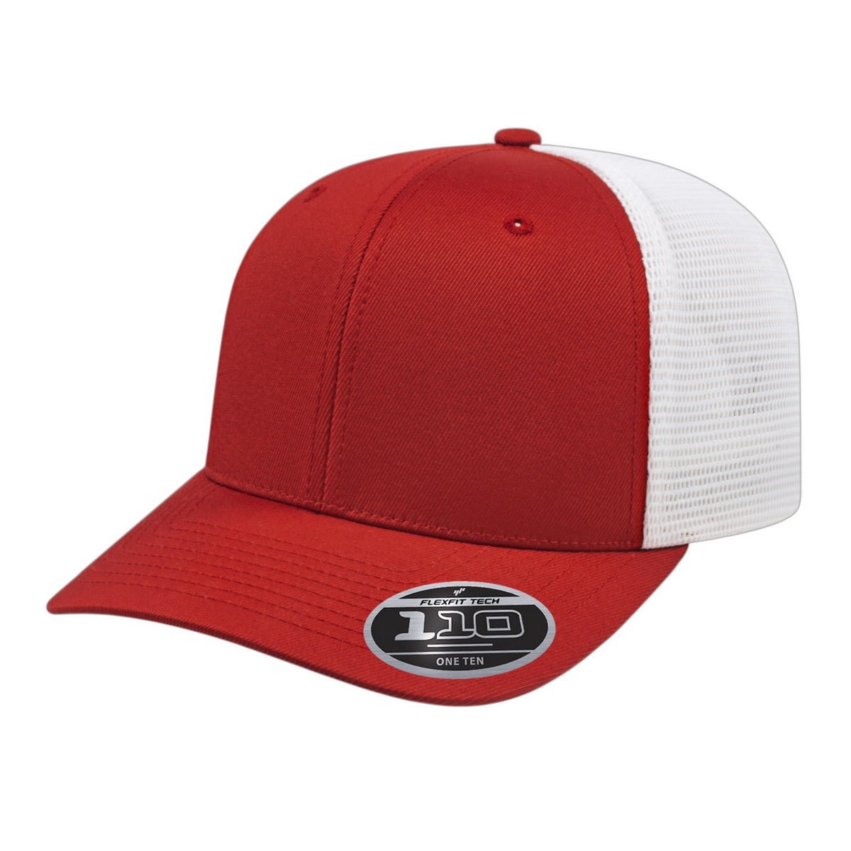 Cap America Flexfit 110® Premium Trucker Cap i8502 Red/White Standard Caps