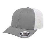 Cap America Flexfit 110® Premium Trucker Cap i8502 Silver/White Standard Caps
