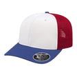 Cap America Flexfit 110® Premium Trucker Cap i8502 White/Royal/Red Standard Caps