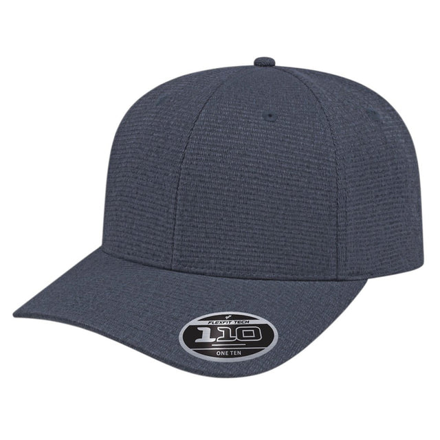 Cap America Flexfit 110® Ribbed Tri - Blend Full Fabric Cap i8526 Black Standard