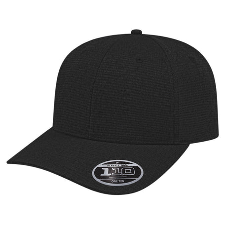 Cap America Flexfit 110® Ribbed Tri - Blend Full Fabric Cap i8526 Black Standard