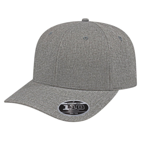 Cap America Flexfit 110® Ribbed Tri - Blend Full Fabric Cap i8526 Heather Gray Standard
