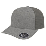 Cap America Flexfit 110® Ribbed Tri - Blend Trucker Cap i8525 Heather Gray/Gray Standard